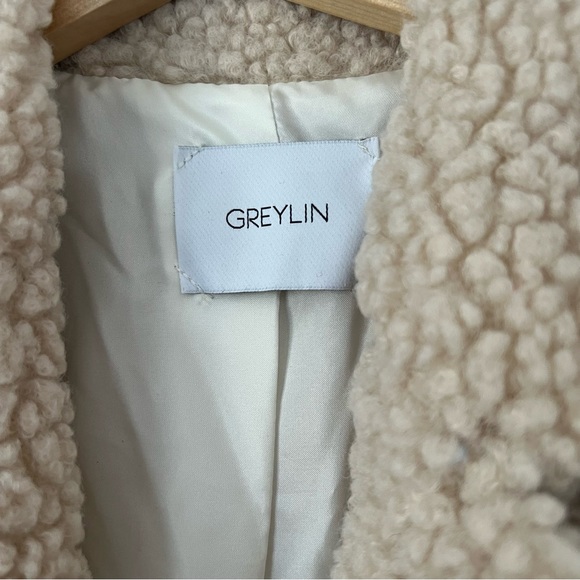 Greylin Jackets & Coats Nwt Greylin Kayla Tweed Sherpa Oversized
